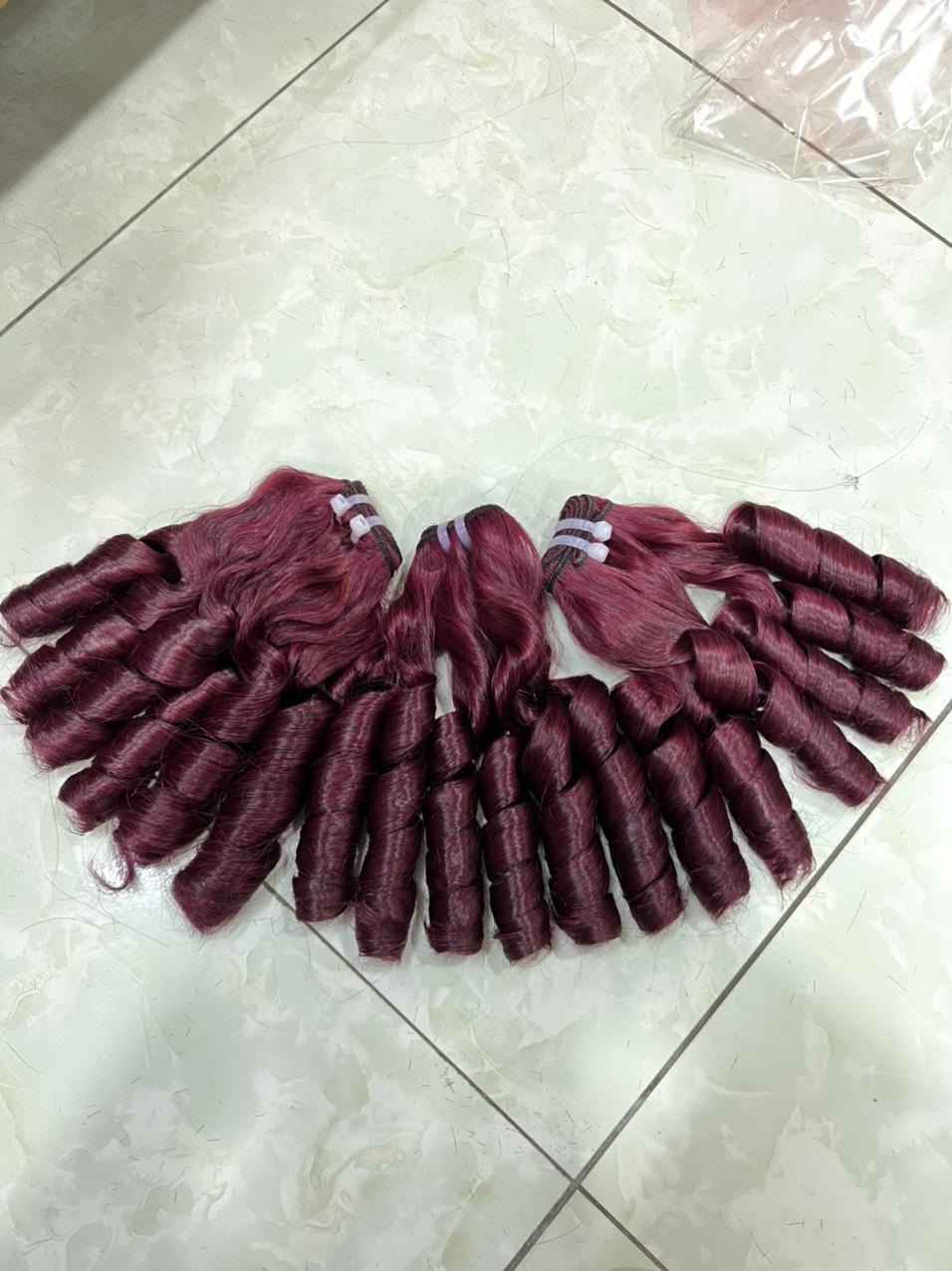 Wholesale VietNamese Curly Hair Color wide red