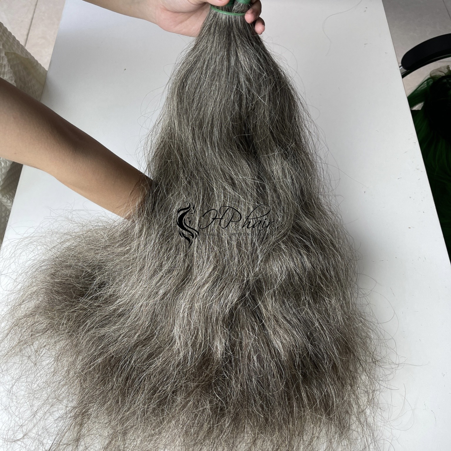 Vietnamese Bulk Hair Hair Extension Colors Grey