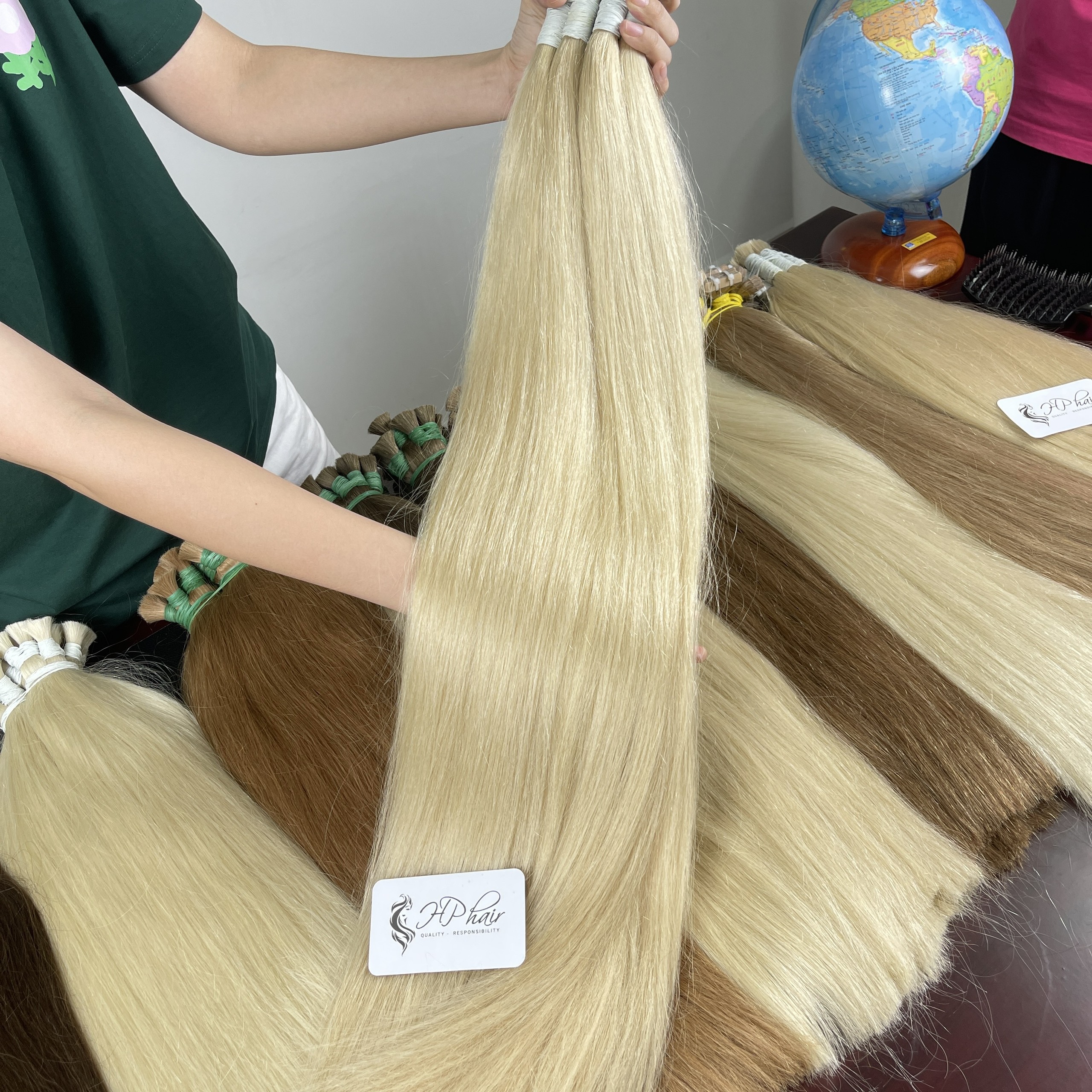 Vietnamese Bulk Hair Extensions Color #613