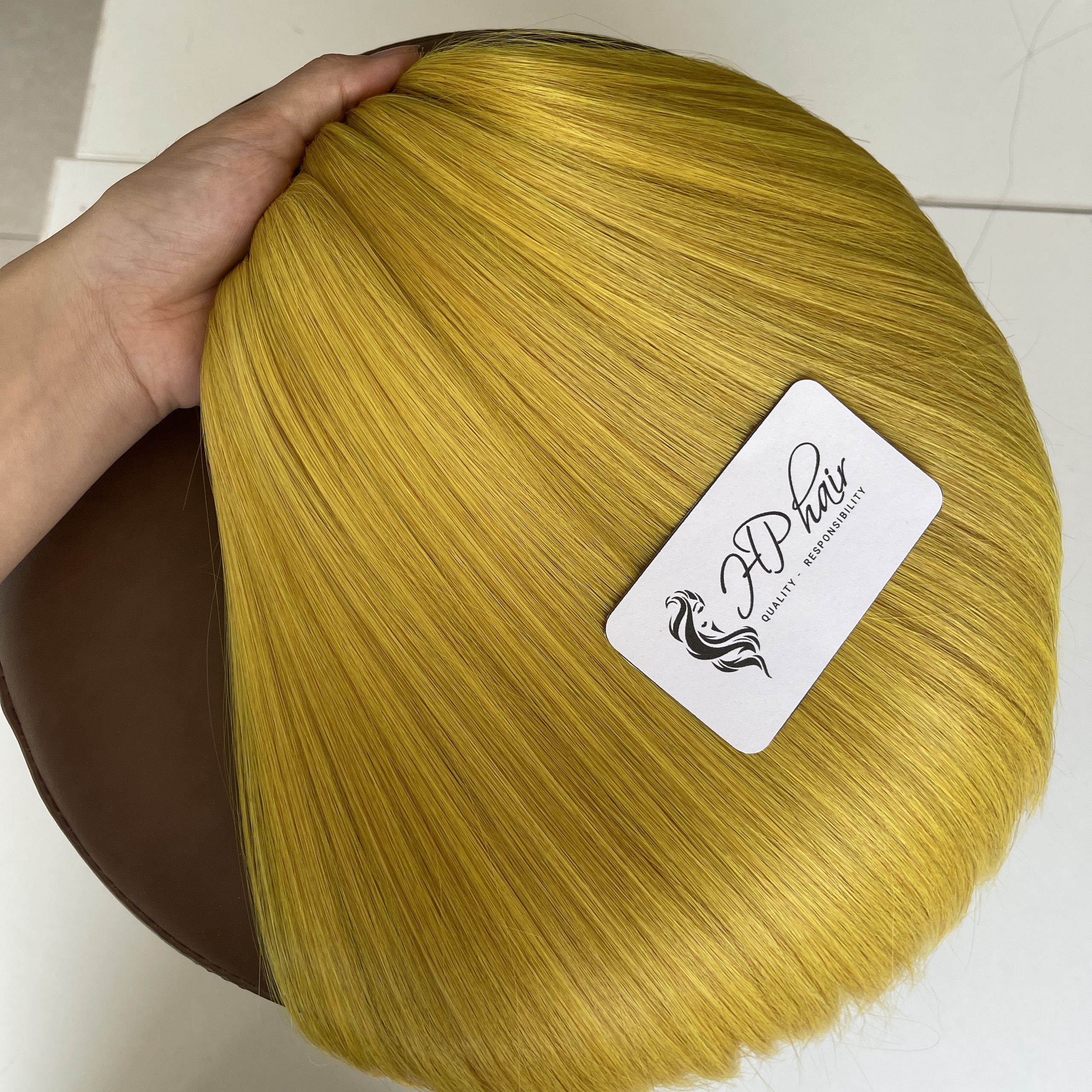 Vietnamses brand new frontal hair extensions yellow colors