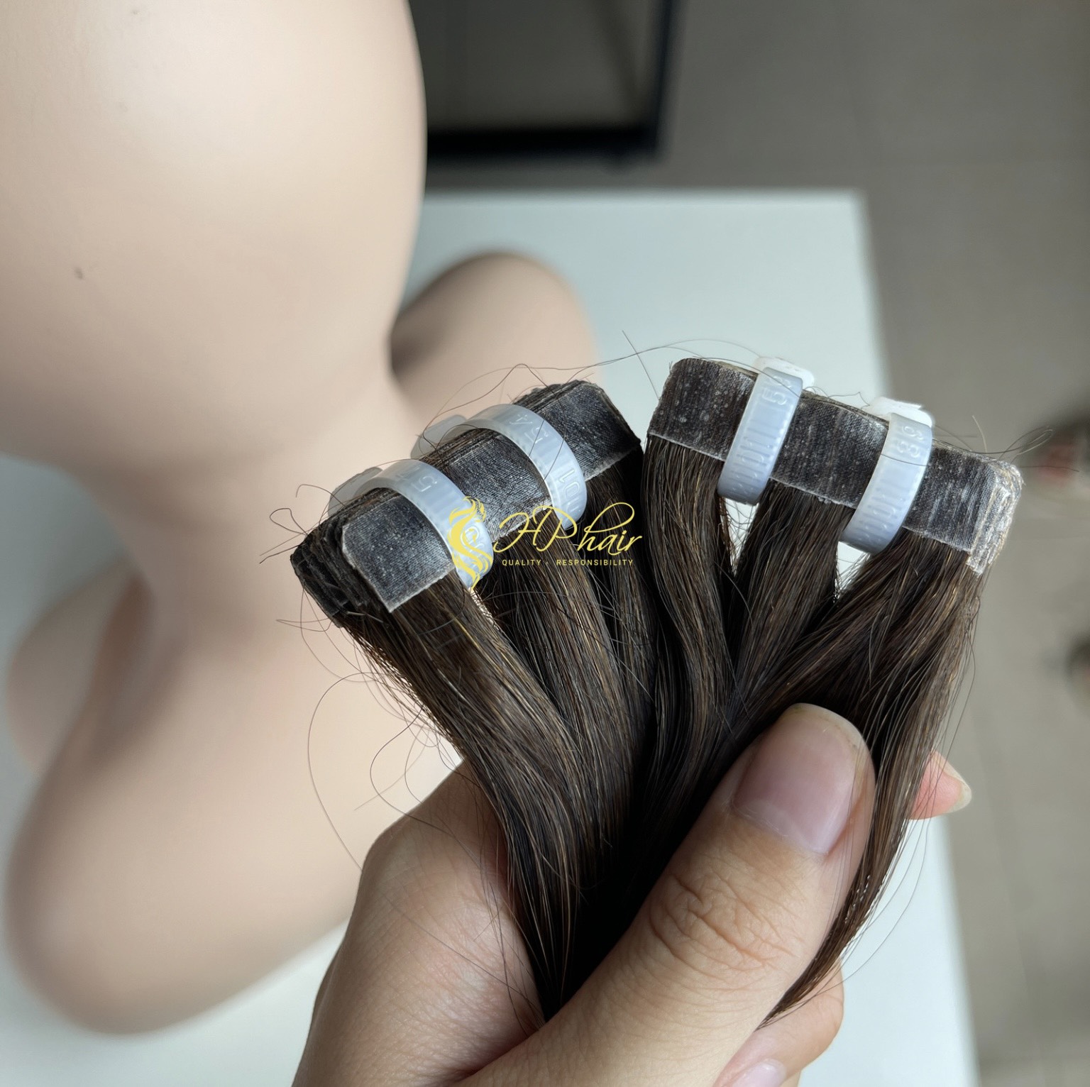 Vietnamese human Tapes in hair natural colors